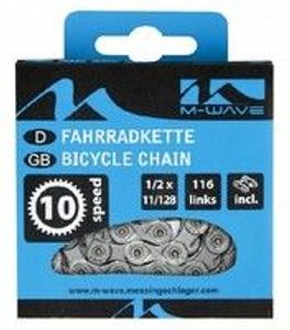 M-Wave ketting 10-speed, 1/2x11/128 116l grijs (hangverpakking)