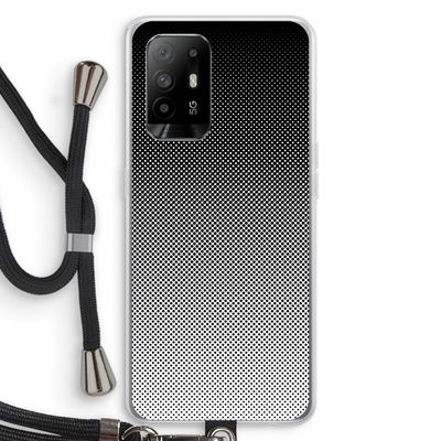 Musketon Halftone: Oppo A95 5G Transparant Hoesje met koord
