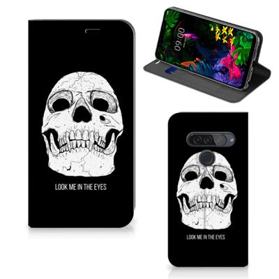 Mobiel BookCase LG G8s Thinq Skull Eyes Mobiel BookCase LG G8s Thinq Skull Eyes