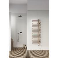 Instamat Cobra Badkamerradiator - Elektrisch - 600 Watt - 1141x 600mm - collectorbuis links - wandconsoles - standaard wit CO110.60LES01