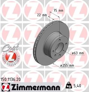 Remschijf Coat Z 150113620