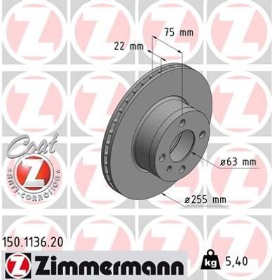 Remschijf Coat Z 150113620