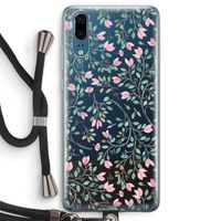Sierlijke bloemen: Huawei P20 Transparant Hoesje met koord