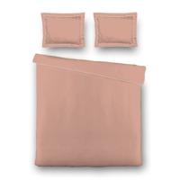Outlet Effen 200x200 Cm Koraal Luna Bedding - Dekbed-Discounter.nl