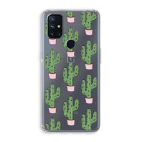 Cactus Lover: OnePlus Nord N10 5G Transparant Hoesje