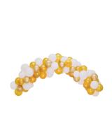 HEMA Ballonnenboog 75x23cm 250cm Wit-goud HEMA Ballonnenboog 75x23cm 250cm Wit-goud
