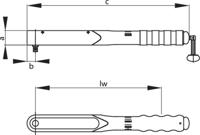 Gedore 8561-001 2926989 Momentsleutel 1/2 (12.5 mm) 25 - 120 Nm - thumbnail