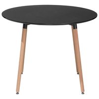 Beliani BOVIO - Eettafel-Zwart-MDF