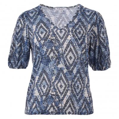 Enjoy - Blauw | Dames | Blouson | Blauw | S | regular | Kamst mode