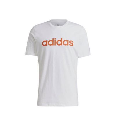 adidas Performance sport T-shirt wit/oranje adidas Performance sport T-shirt wit/oranje