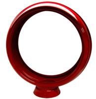 Stalen Benzinepomp Bol - Rood Geverfd - Met Glazen Naar Keuze