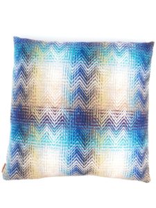 Missoni Home coussin à motif zig-zag - Bleu