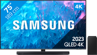 Samsung QLED 75Q74C (2023) + soundbar - thumbnail