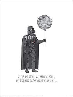 Kunstdruk Star Wars Jedi MinTricks 30x40cm