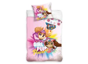 Paw Patrol Dekbedovertrek - 140x 200 cm - Girl Pup - Roze