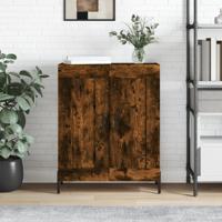 Dressoir 69,5x34x90 cm bewerkt hout gerookt eikenkleurig