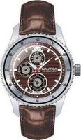 Horlogeband Nautica A14582G Leder Bruin 22mm - thumbnail