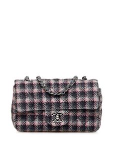 CHANEL Pre-Owned sac à bandoulière Classic Flap à carreaux - Noir