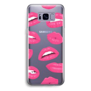 Bite my lip: Samsung Galaxy S8 Plus Transparant Hoesje