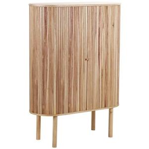 Beliani - MANARA - Dressoir - Lichthout - 130 cm - Paulowniahout