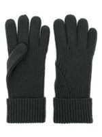 N.Peal gants nervurés en cachemire - Vert - thumbnail