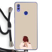 I drink wine: Honor Note 10 Transparant Hoesje met koord