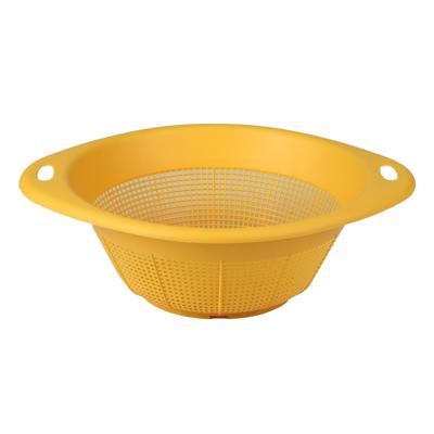 Urban Living Keuken vergiet Liberty - geel - Dia 30 cm - vergiet voor voedsel - Kunststof