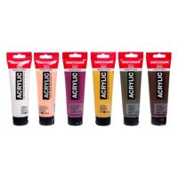 Bruynzeel Amsterdam standard series acrylverf portret set 120ml, 6dlg.