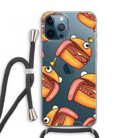 Hamburger: iPhone 12 Pro Transparant Hoesje met koord