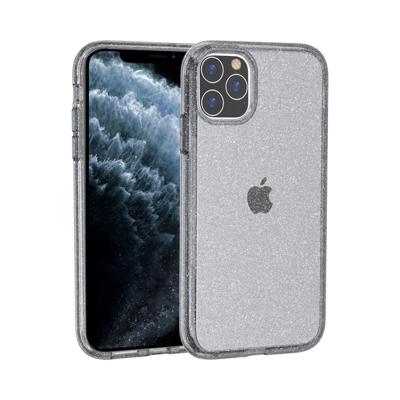 Voor iPhone 11 Pro Max schokbestendige Terminator stijl glitter poeder beschermende case (grijs)