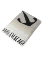 Off-White couverture frangée à motif Arrows - Tons neutres - thumbnail