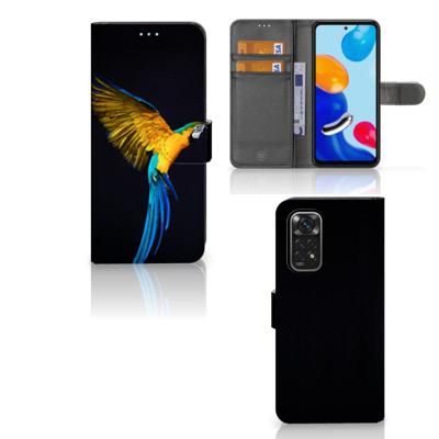 Xiaomi Redmi Note 11/11S | Telefoonhoesje | Met pasjeshouder | Papegaai