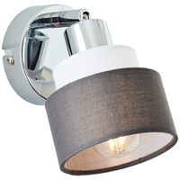 Brilliant Wandlamp Naples chroom met wit 99991/22 - thumbnail