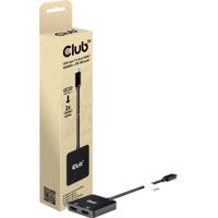 club3D CSV-1558 USB-C-displaykabel USB-C / HDMI Adapter USB-C stekker, HDMI-A-bus 15 cm Zwart