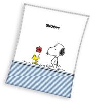 Snoopy Coral fleece plaid - 130 x 170 cm polyester