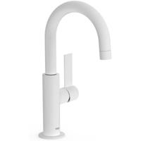 Wastafelkraan Tres Project | Opbouw | Draaibare uitloop | Mengkraan | Standaard model | 1-hendel | Rond | Wit mat