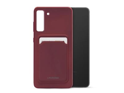 Mobilize Mobilize Rubber Gelly Card Case Samsung Galaxy S21 FE 5G Matt Bordeaux