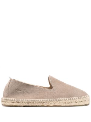 Manebi espadrilles en daim à bout rond - Tons neutres