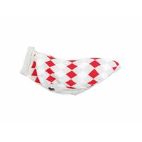 Hondentrui Trixie Wit Rood Grijs M