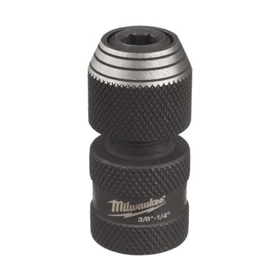 Milwaukee Adaptor ShW 3/8" SQ to 1/4" Hex - 1 pc Doppen verloopstuk SHOCKWAVE™ 3/8 naar 1/4 Hex - 4932493426