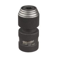 Milwaukee Adaptor ShW 3/8" SQ to 1/4" Hex - 1 pc Doppen verloopstuk SHOCKWAVE™ 3/8 naar 1/4 Hex - 4932493426