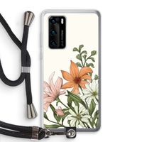 Floral bouquet: Huawei P40 Transparant Hoesje met koord