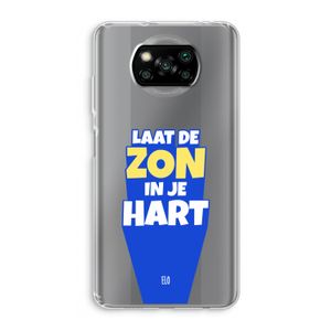 Laat de zon in je hart: Xiaomi Poco X3 NFC Transparant Hoesje