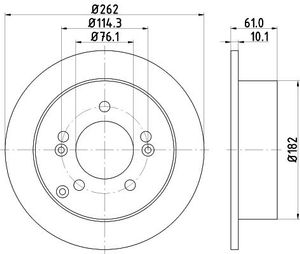 Remschijf Gecoat 54568PRO 8DD355113641