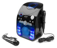 Fenton SBS20B karaoke set met Bluetooth, CD+G, microfoons, LED&apos;s en tv - thumbnail