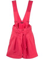 ISABEL MARANT short taille-haute à bretelles détachables - Rouge - thumbnail