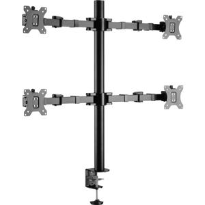SpeaKa Professional SP-MM-540 Monitorbeugel 4-voudig 43,2 cm (17) - 81,3 cm (32) Zwart Kantelbaar en zwenkbaar, Draaibaar, In hoogte verstelbaar