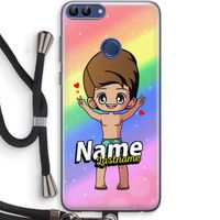 Chibi Maker man: Huawei P Smart (2018) Transparant Hoesje met koord