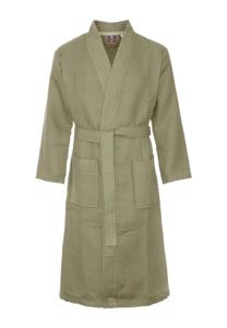 Kimono wafel badjas olijfgroen-l