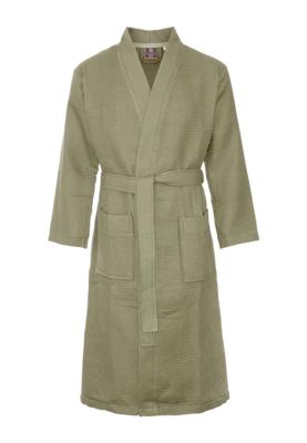 Kimono wafel badjas olijfgroen-3xl